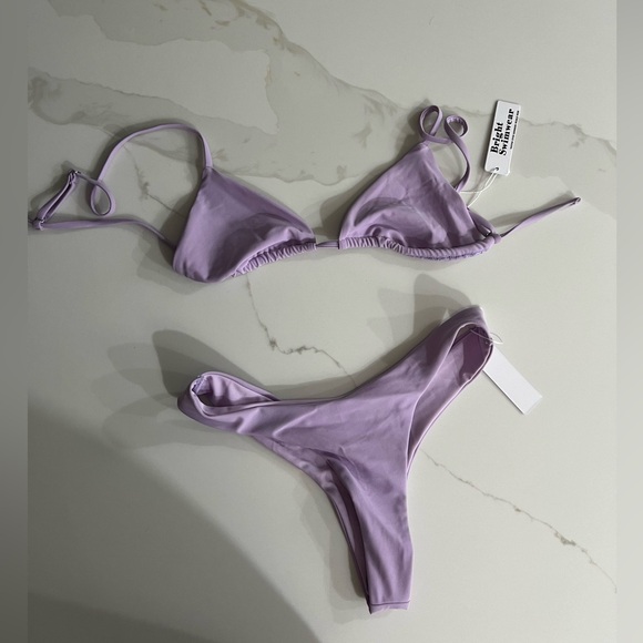 Bright Swimwear lilac bikini Sz Small - Picture 1 of 4